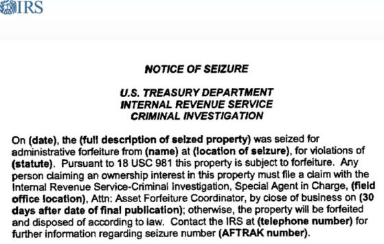 Notice Of Seizure Definition Example InvestingAnswers